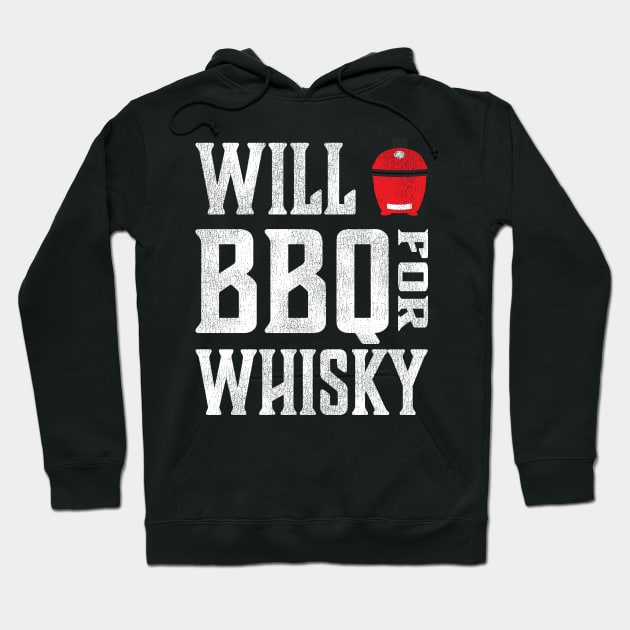 Will BBQ for Whisky - or maybe Beer, but definitely Whisky on the Rocks or Beer Hoodie by Jas-Kei Designs